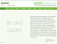 Tablet Screenshot of greensolutions.com