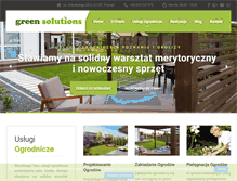 Tablet Screenshot of greensolutions.com.pl